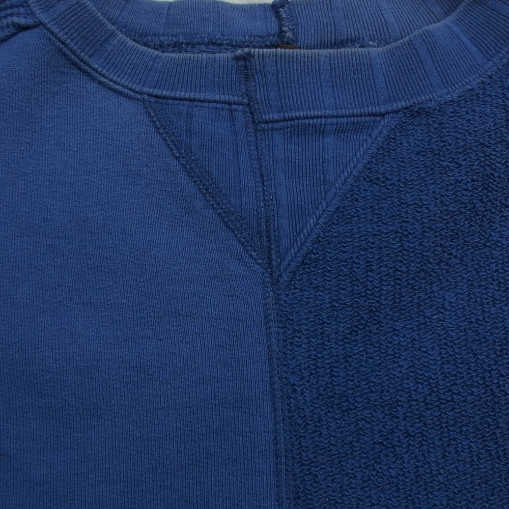 Nigel Cabourn ナイジェルケーボン 8040-00-21010 ARMY CREW JERSEY HALF SLEEVE アーミークルー ジャージー ハーフスリーブ カットソー ブルー系 48【中古】