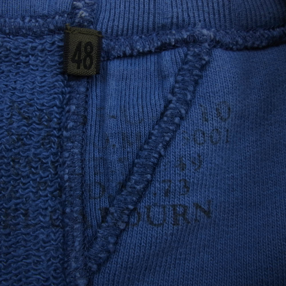 Nigel Cabourn ナイジェルケーボン 8040-00-21010 ARMY CREW JERSEY HALF SLEEVE アーミークルー ジャージー ハーフスリーブ カットソー ブルー系 48【中古】