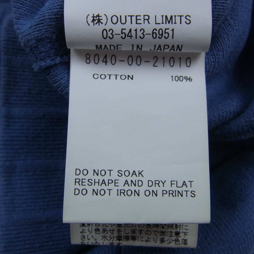 Nigel Cabourn ナイジェルケーボン 8040-00-21010 ARMY CREW JERSEY HALF SLEEVE アーミークルー ジャージー ハーフスリーブ カットソー ブルー系 48【中古】