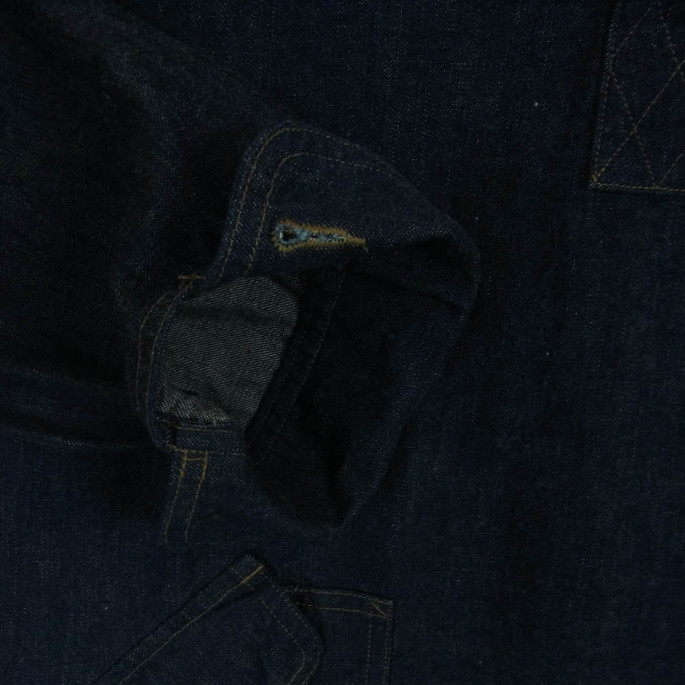 Nigel Cabourn ナイジェルケーボン 80480010001 P/O Work Shirts 10oz Denim プルオーバー デニム 長袖 シャツ インディゴブルー系 46【中古】