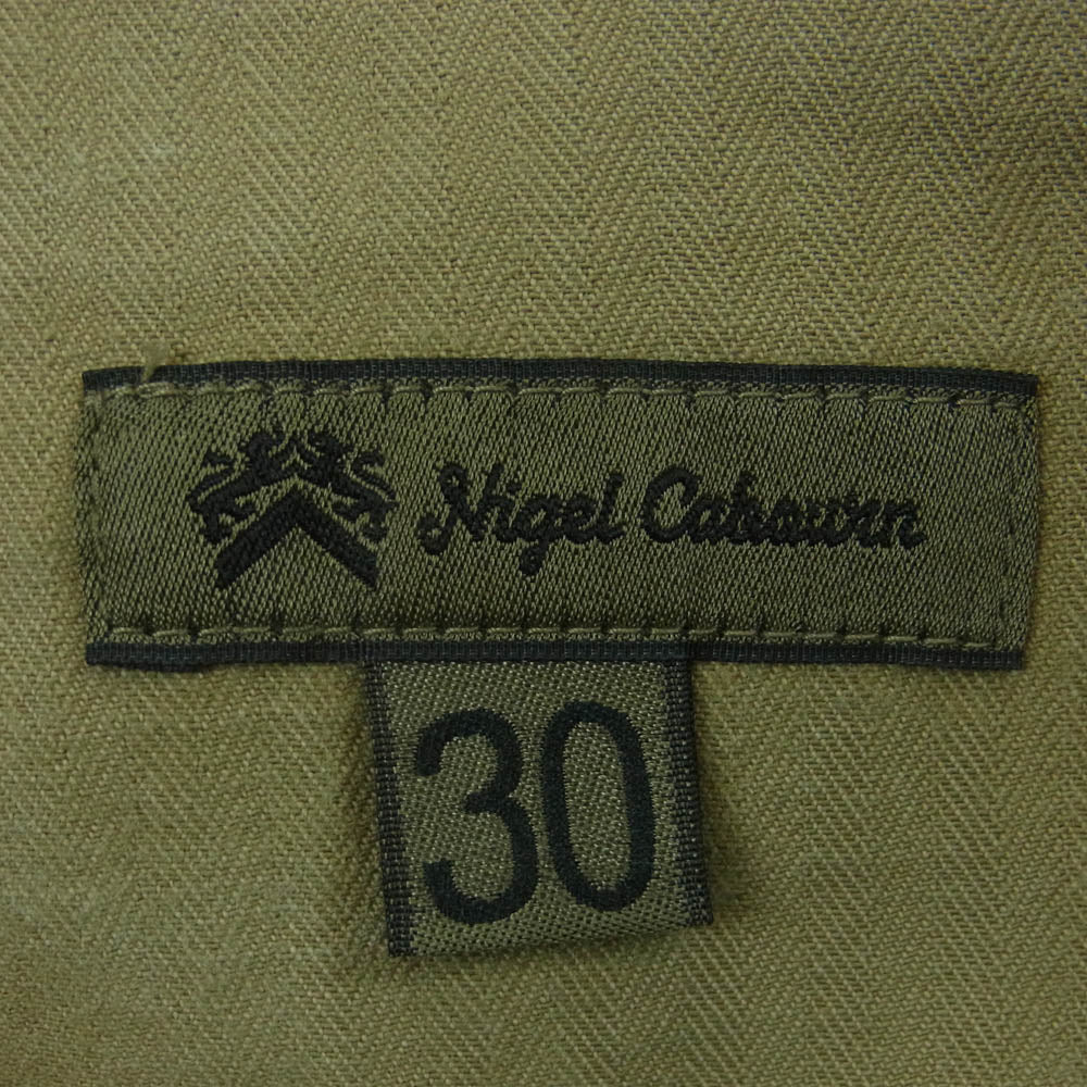 Nigel Cabourn ナイジェルケーボン 8010050009 UTILITY MIX PANT ミックス ワーク パンツ ベージュ系 ライトブラウン系 30【中古】
