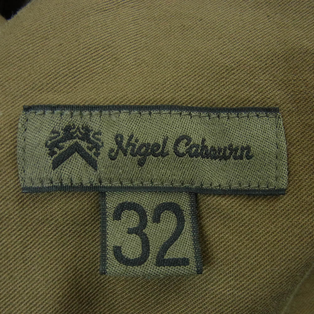 Nigel Cabourn ナイジェルケーボン 8048-00-50012 ARMY CARGO PANT アーミー カーゴ パンツ 日本製 グリーン系 32【中古】