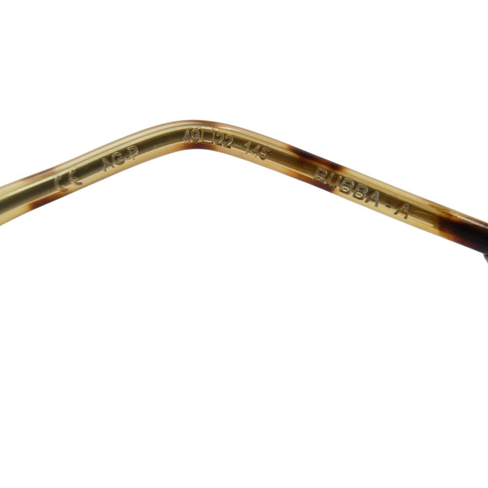 CHROME HEARTS クロムハーツ（原本無） 購入冊子付属 BUBBA-A ウェリントン クロステンプル サングラス メガネ 眼鏡 ゴールド系 マルチカラー系 49□22-145【中古】