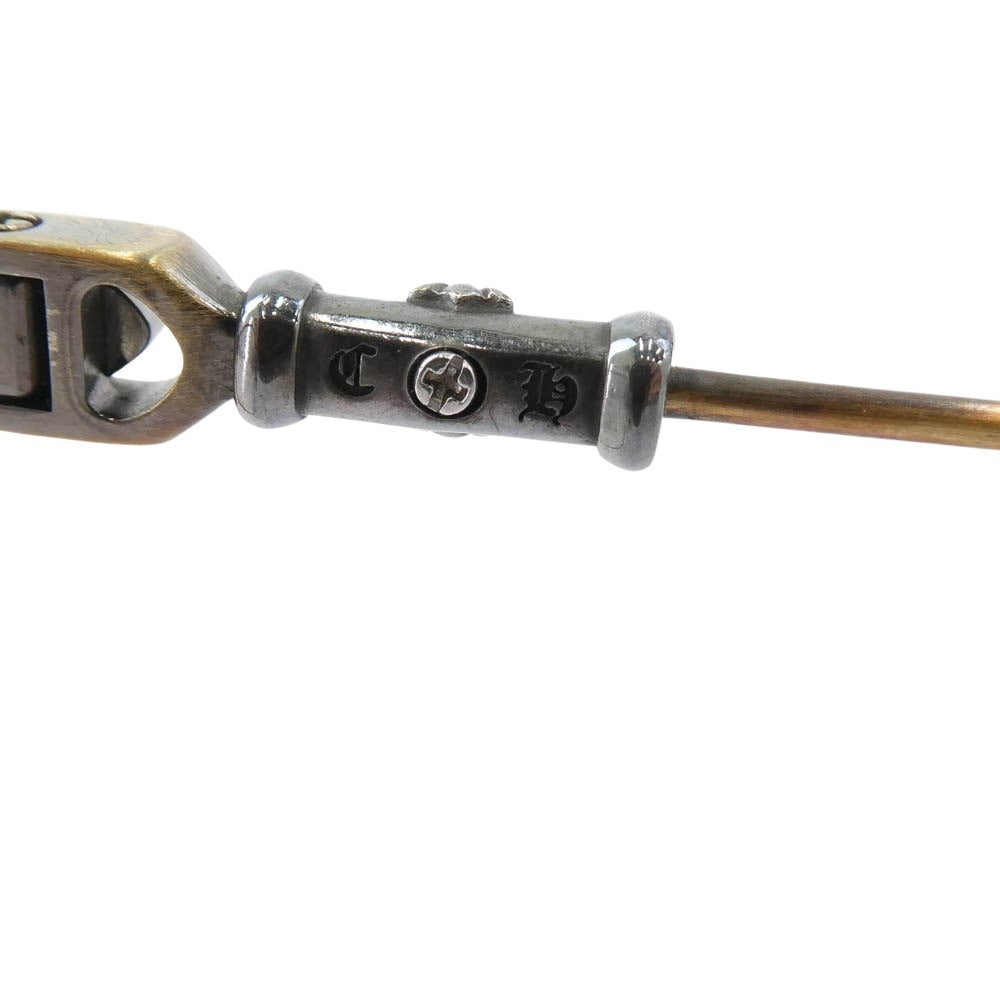 CHROME HEARTS クロムハーツ（原本無） 購入冊子付属 BUBBA-A ウェリントン クロステンプル サングラス メガネ 眼鏡 ゴールド系 マルチカラー系 49□22-145【中古】