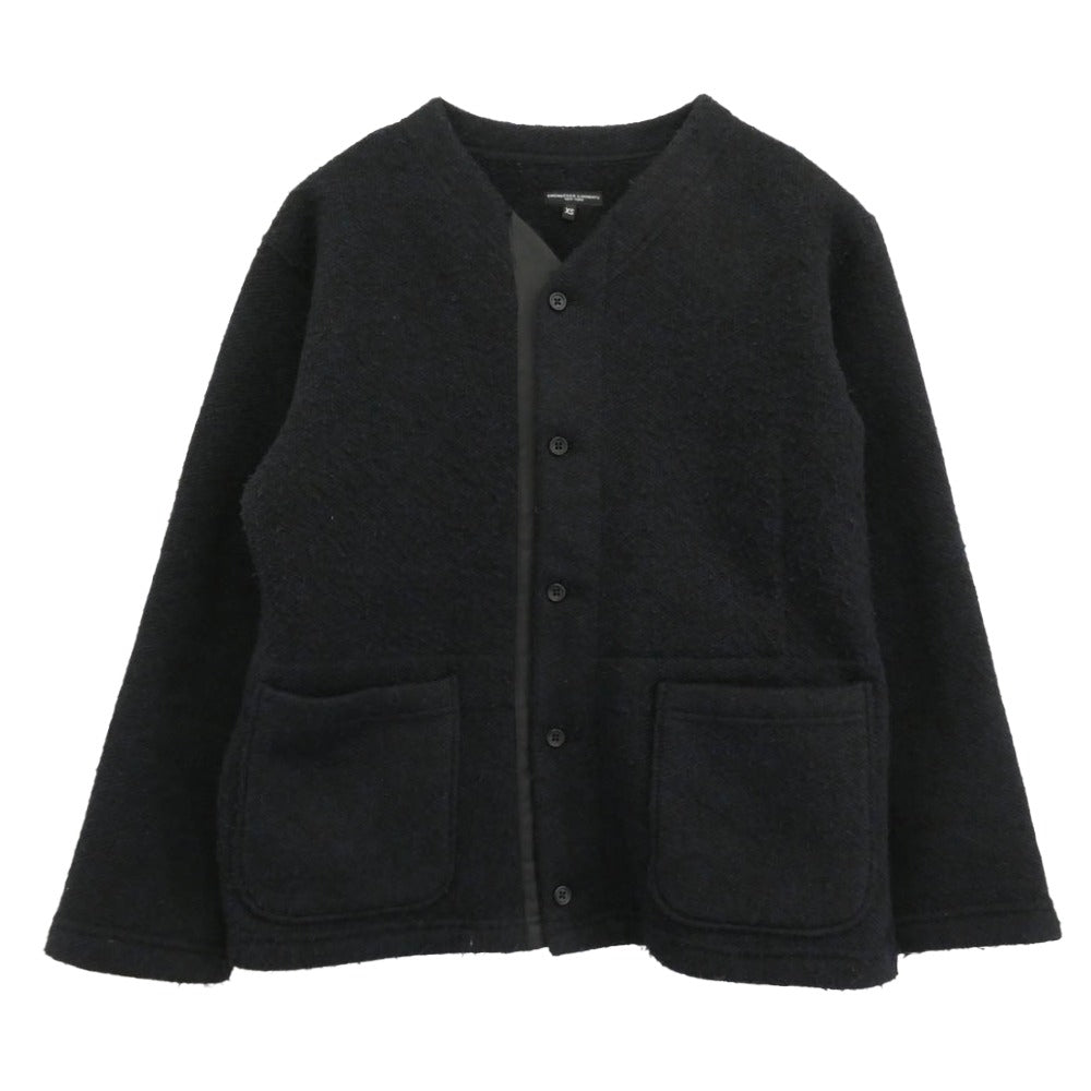 Engineered Garments エンジニアードガーメンツ USA製 Knit Cardigan Sweater Knit ニット カーディガン セーター ニット ブラック系 XS【中古】