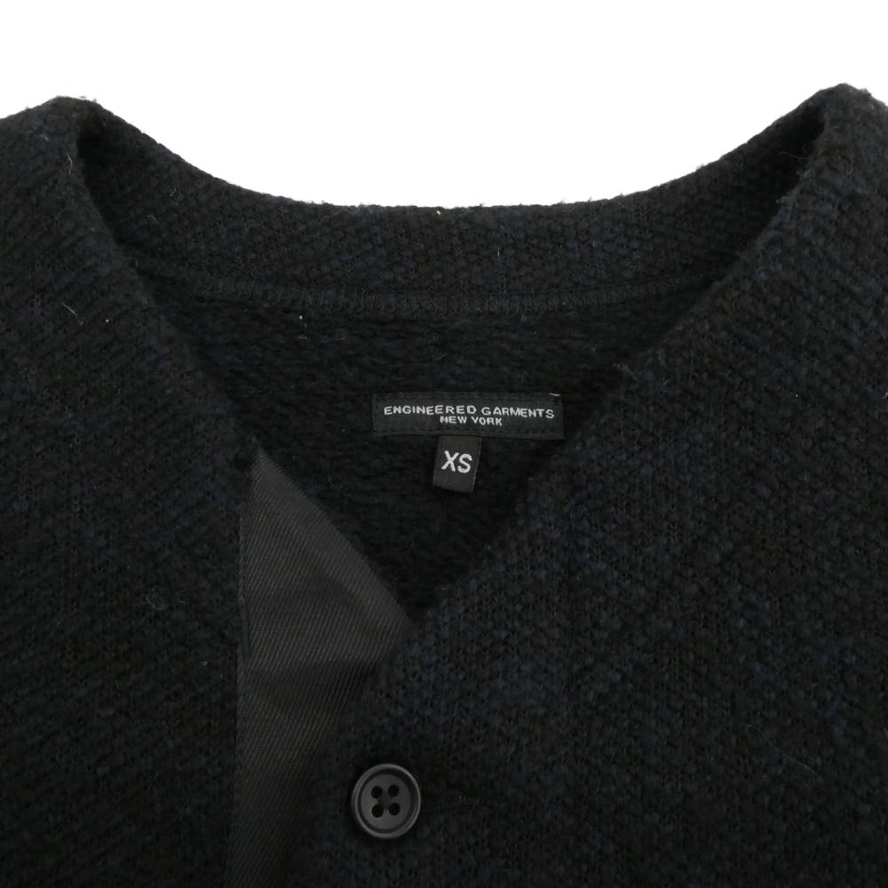 Engineered Garments エンジニアードガーメンツ USA製 Knit Cardigan Sweater Knit ニット カーディガン セーター ニット ブラック系 XS【中古】