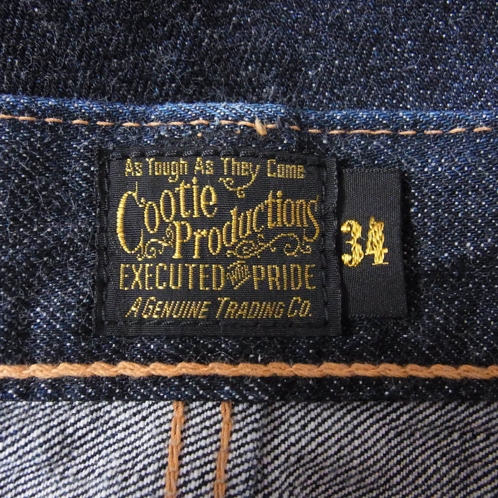 COOTIE クーティー セルビッチ ボタンフライ デニム パンツ インディゴブルー系 34【中古】
