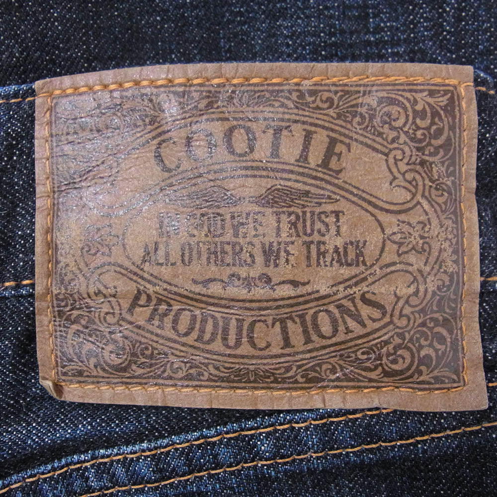 COOTIE クーティー セルビッチ ボタンフライ デニム パンツ インディゴブルー系 34【中古】