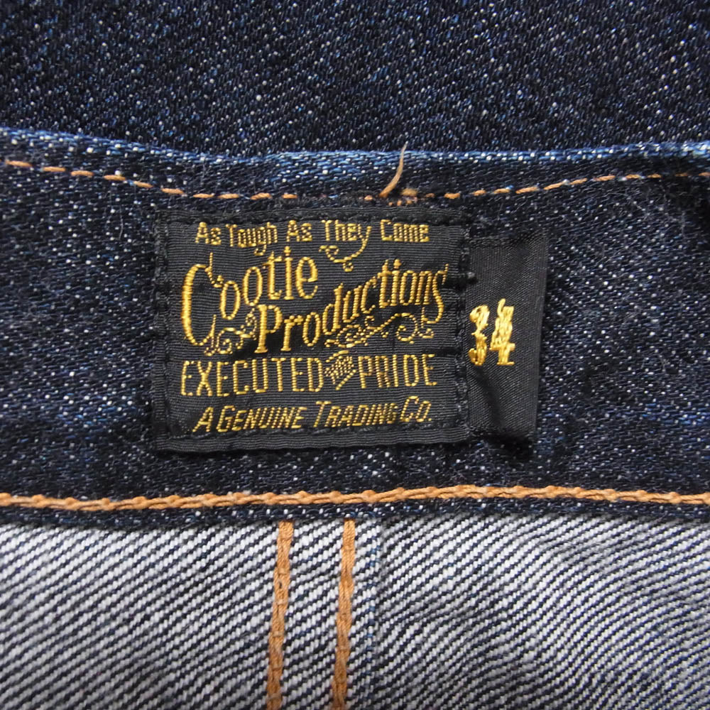 COOTIE クーティー セルビッチ ボタンフライ デニム パンツ インディゴブルー系 34【中古】