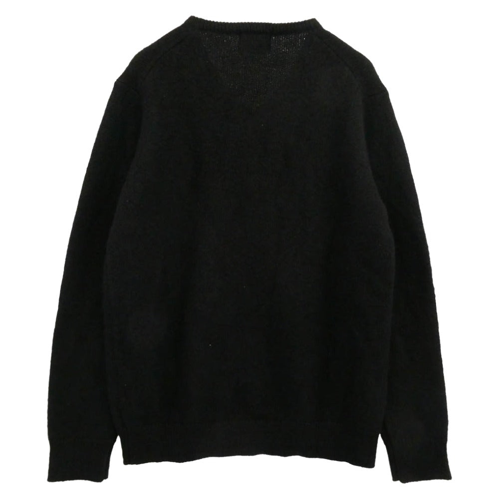 COOTIE クーティー アルパカ Vネックニット セーター ブラック系 L【中古】