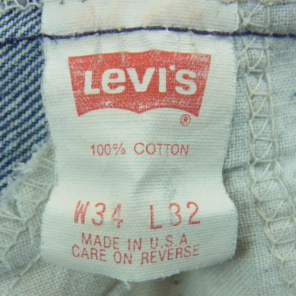 Levi's リーバイス USA製 90s 517 オレンジタブ レギュラー トップボタン裏刻印575 デニム パンツ インディゴブルー系 W34 L32【中古】