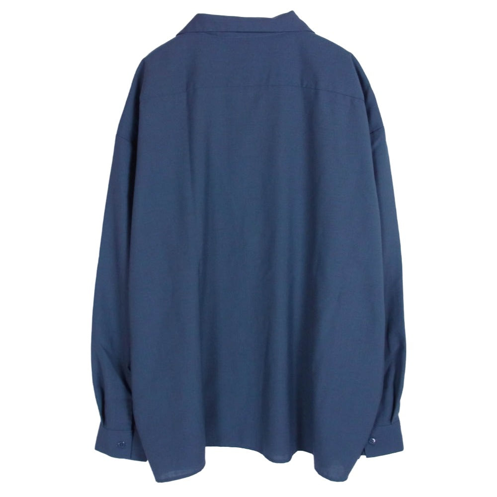 COOTIE クーティー T/W Work Shirt ポリエステル ウール ワーク シャツ ブルー系 XL【中古】