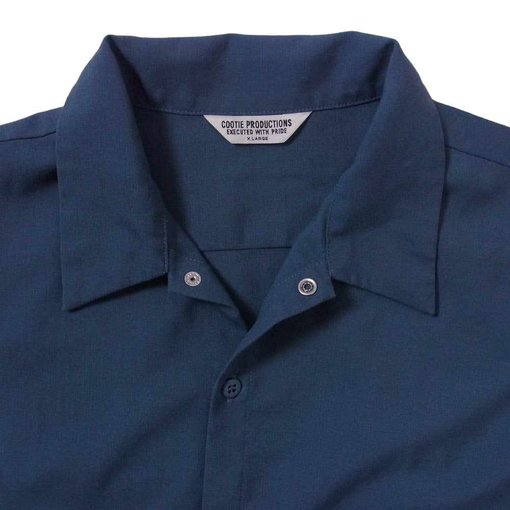 COOTIE クーティー T/W Work Shirt ポリエステル ウール ワーク シャツ ブルー系 XL【中古】