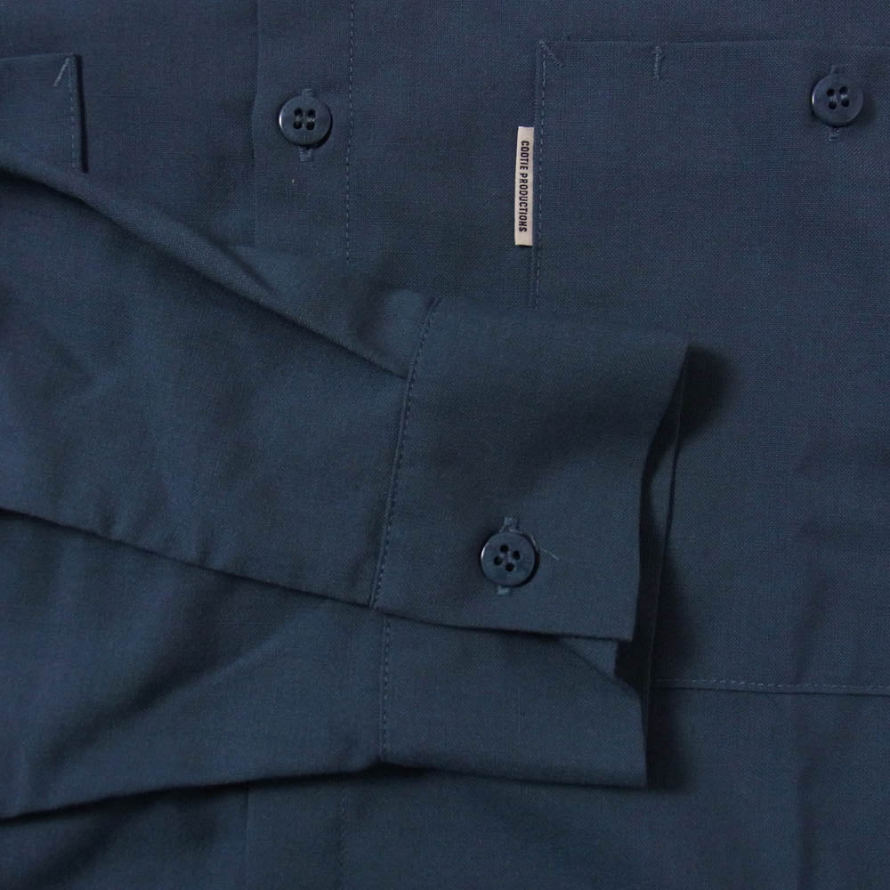 COOTIE クーティー T/W Work Shirt ポリエステル ウール ワーク シャツ ブルー系 XL【中古】