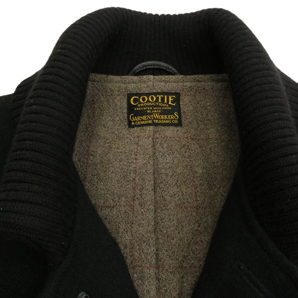 COOTIE クーティー WOOL DONKEY ウール ドンキー コート ジャケット ブラック系 XL【中古】