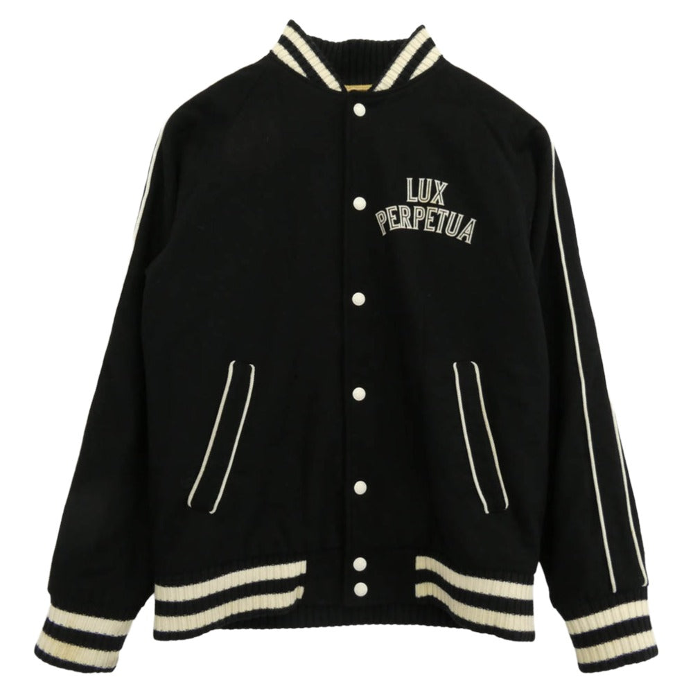 COOTIE クーティー LUX PERPETUA GLORIA ウール アワード スタジアム ジャケット XLサイズ ブラック系 XL【中古】