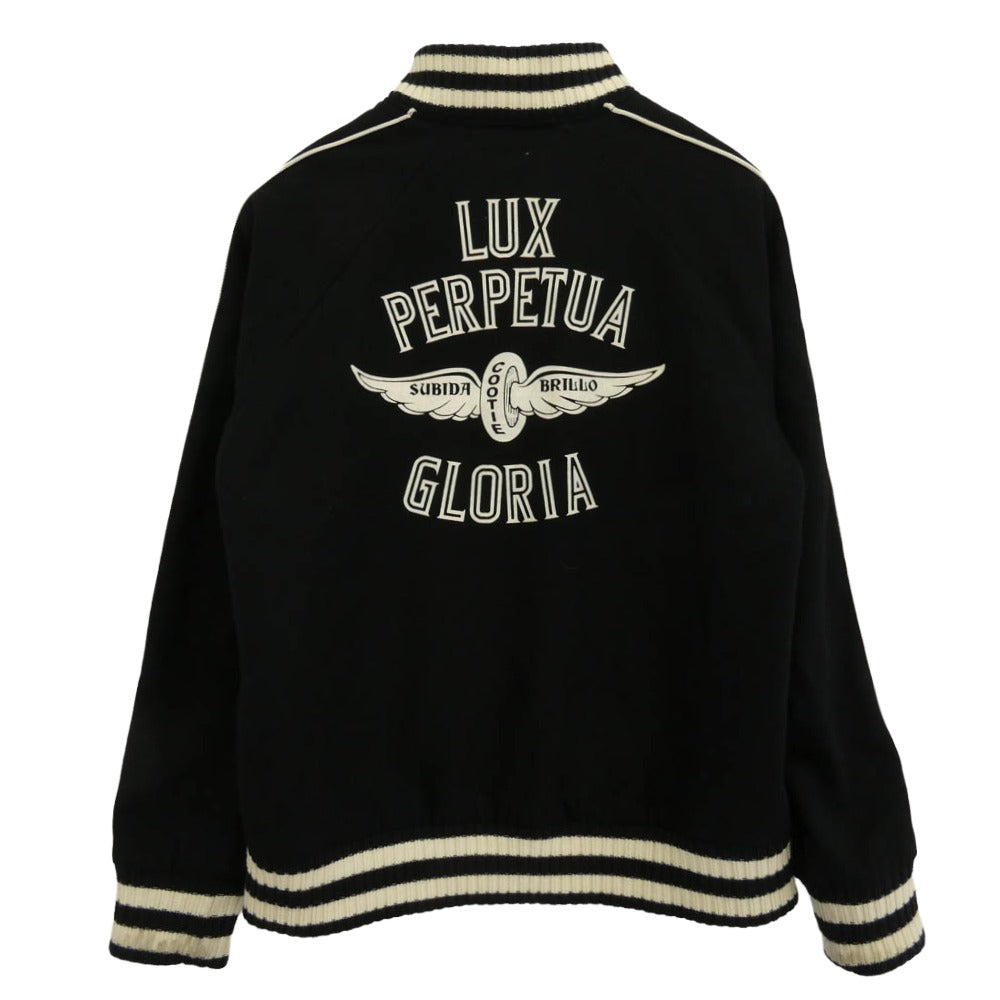 COOTIE クーティー LUX PERPETUA GLORIA ウール アワード スタジアム ジャケット XLサイズ ブラック系 XL【中古】