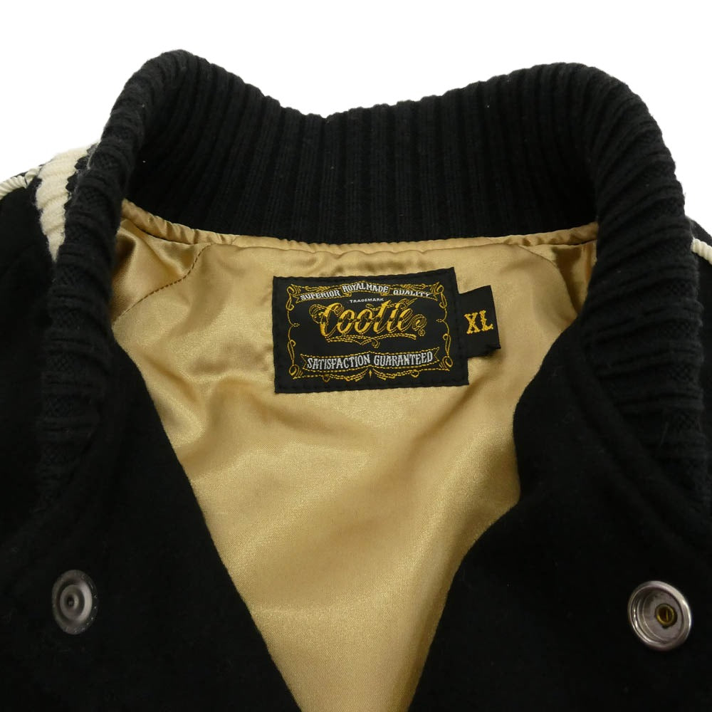 COOTIE クーティー LUX PERPETUA GLORIA ウール アワード スタジアム ジャケット XLサイズ ブラック系 XL【中古】