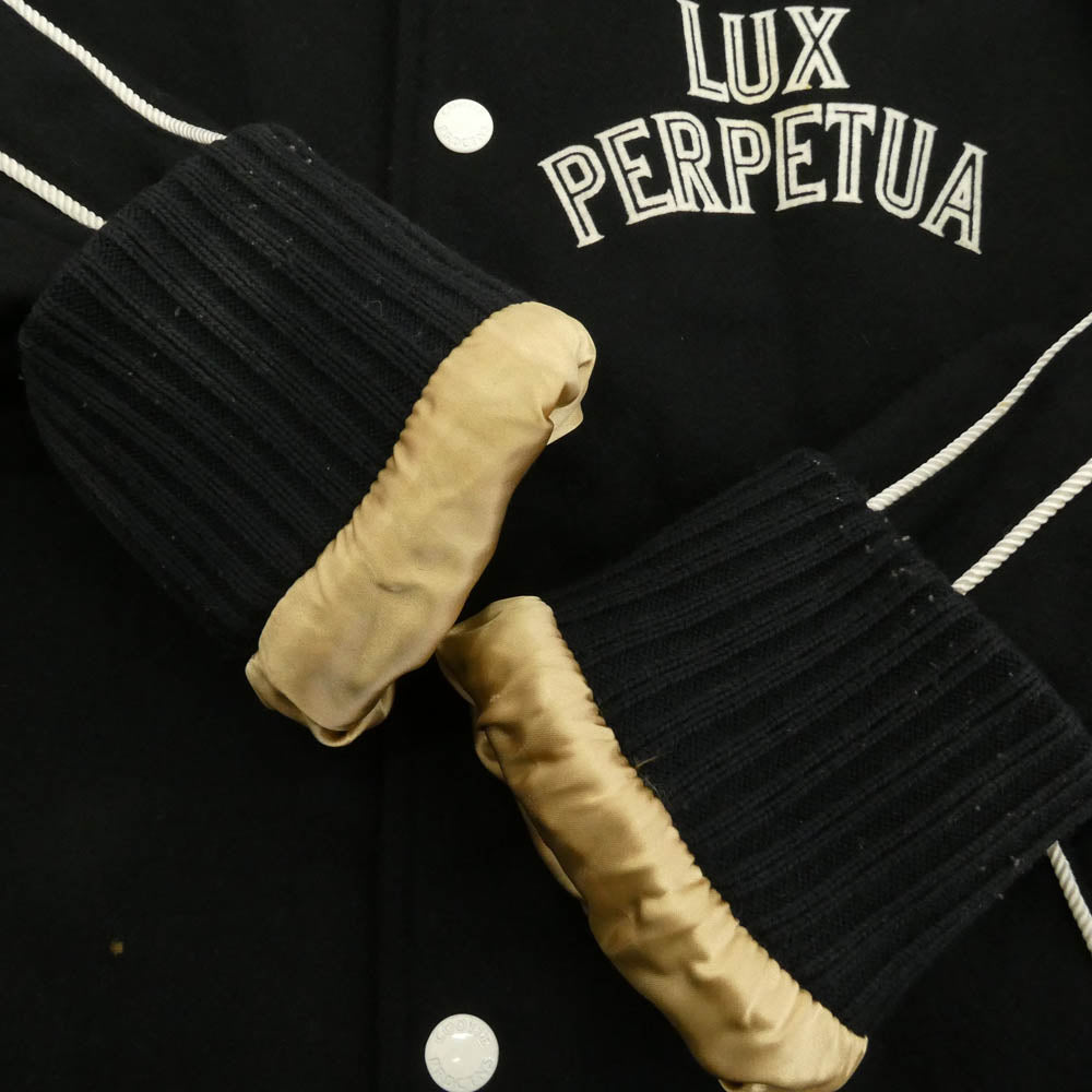 COOTIE クーティー LUX PERPETUA GLORIA ウール アワード スタジアム ジャケット XLサイズ ブラック系 XL【中古】