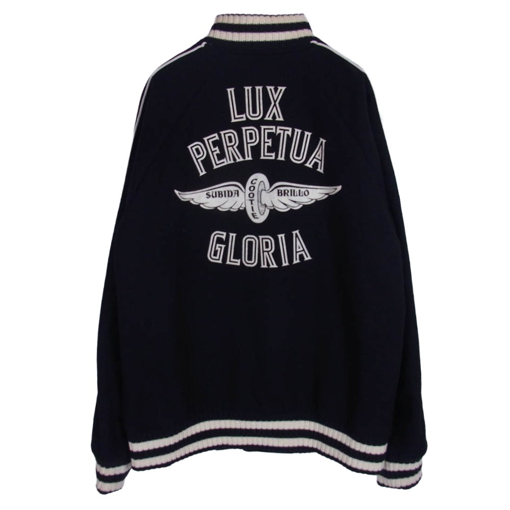 COOTIE クーティー LUX PERPETUA GLORIA ウール アワード スタジアム ジャケット Lサイズ ブラック系 L【中古】