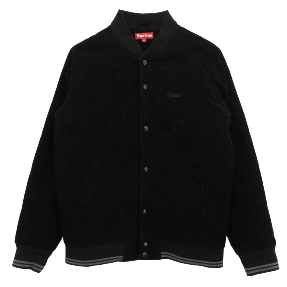 Supreme シュプリーム Corduroy Baseball Jacket コーデュロイ ベースボール ジャケット ブラック系 L【中古】