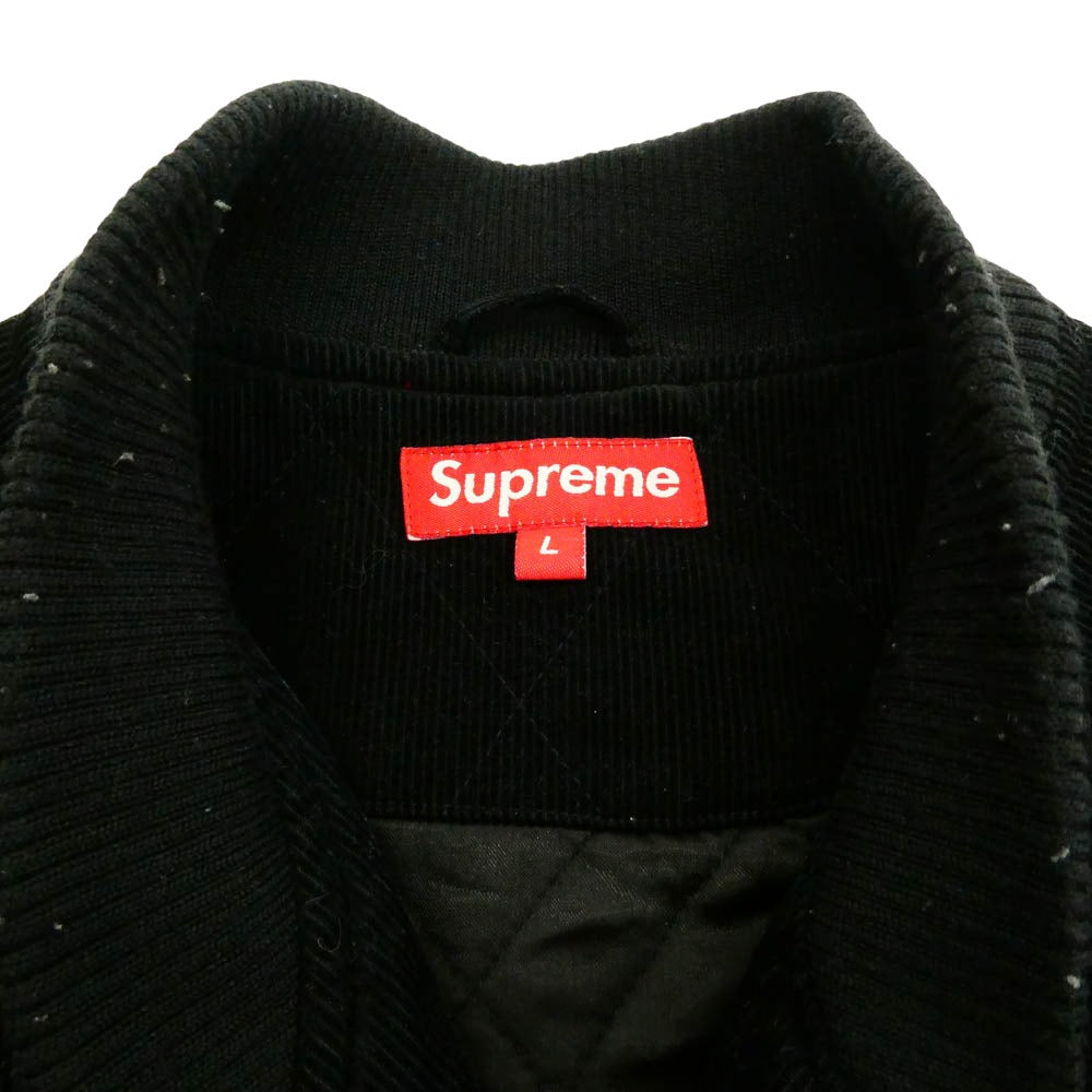Supreme シュプリーム Corduroy Baseball Jacket コーデュロイ ベースボール ジャケット ブラック系 L【中古】