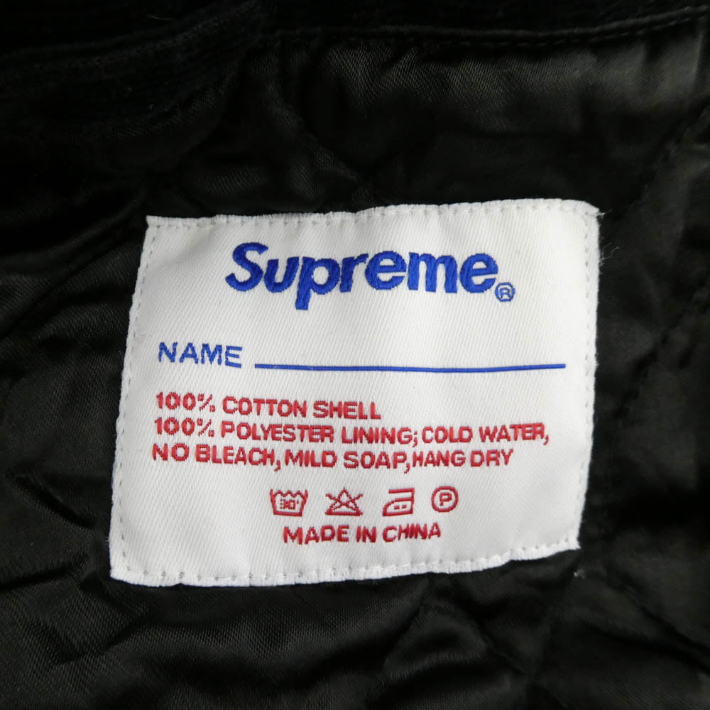 Supreme シュプリーム Corduroy Baseball Jacket コーデュロイ ベースボール ジャケット ブラック系 L【中古】