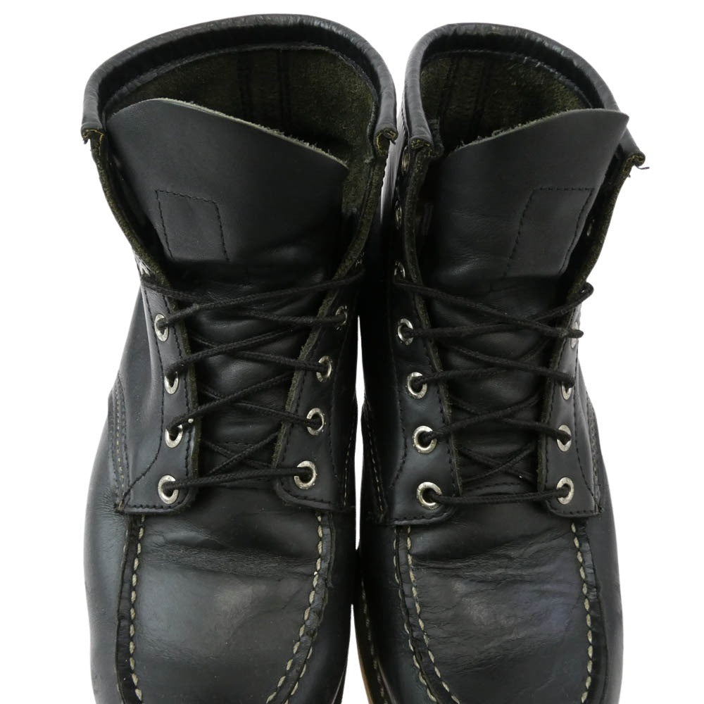 RED WING レッドウィング 8179 6inch Classic Moc 6インチ モックトゥ ブーツ ブラック系 US9E【中古】