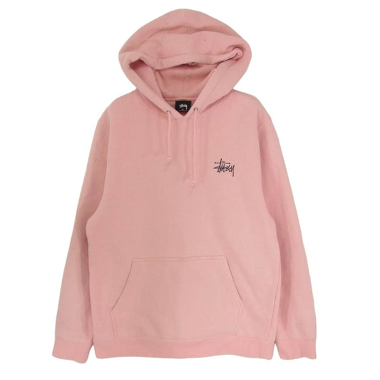 STUSSY ステューシー Z4000SAS17 ロゴ プリント プルオーバー スウェット パーカー フーディー ピンク系 M【中古】