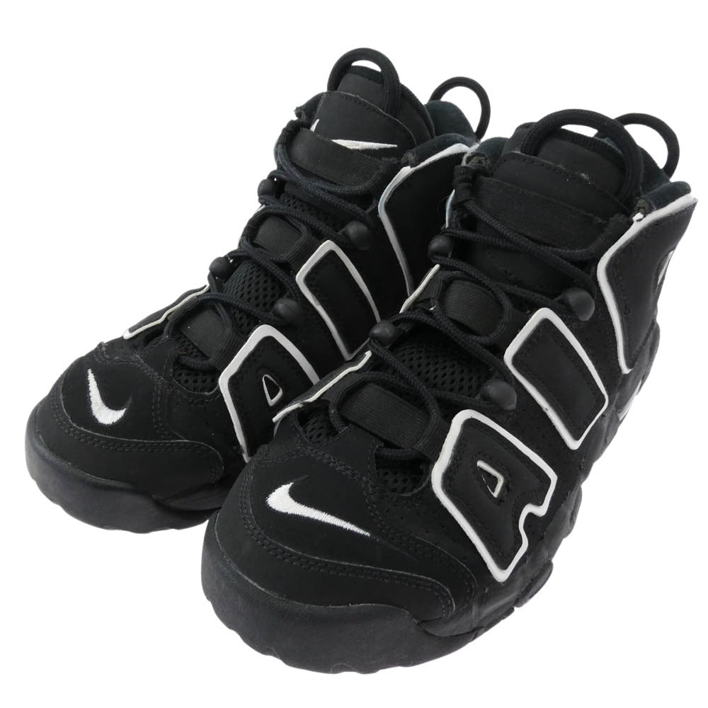 NIKE ナイキ 20AW 415082-002 AIR MORE UPTEMPO GS BLACK WHITE エア モア アップテンポ モアテン スニーカー ブラック系 24.0cm【中古】