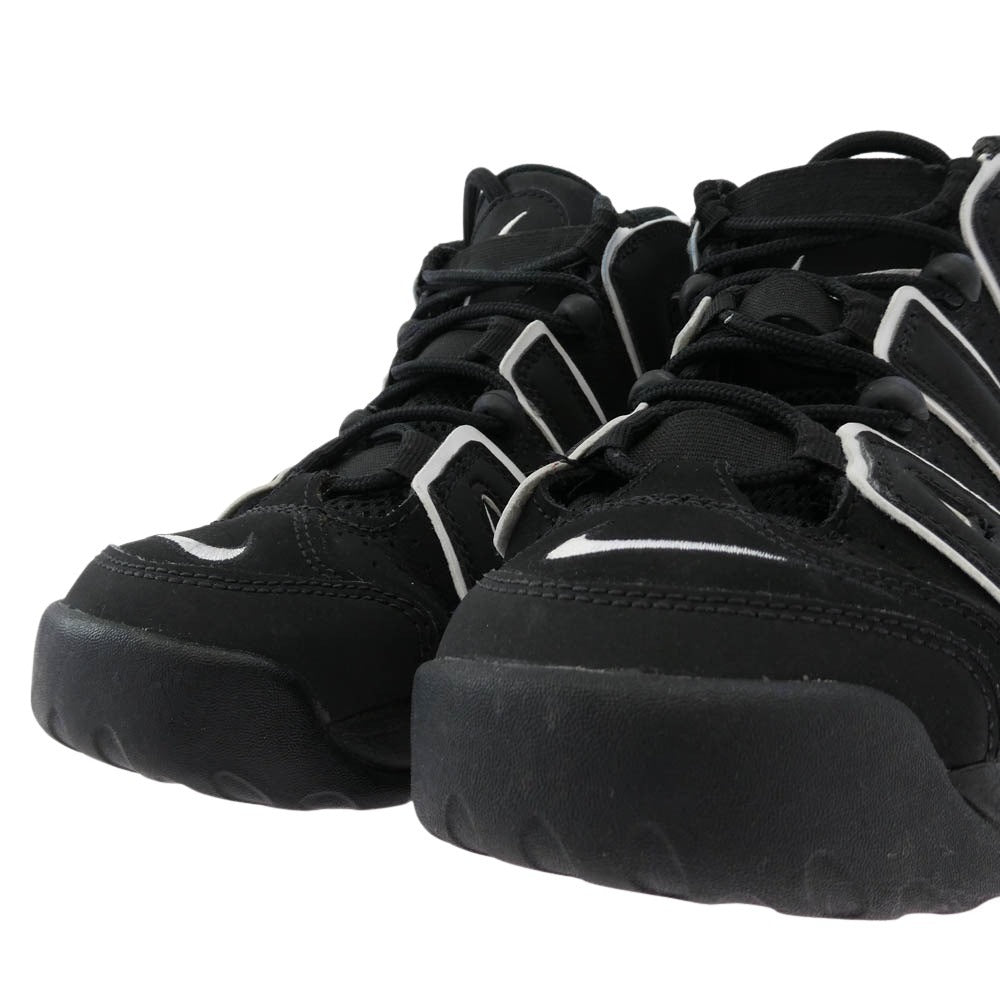 NIKE ナイキ 20AW 415082-002 AIR MORE UPTEMPO GS BLACK WHITE エア モア アップテンポ モアテン スニーカー ブラック系 24.0cm【中古】