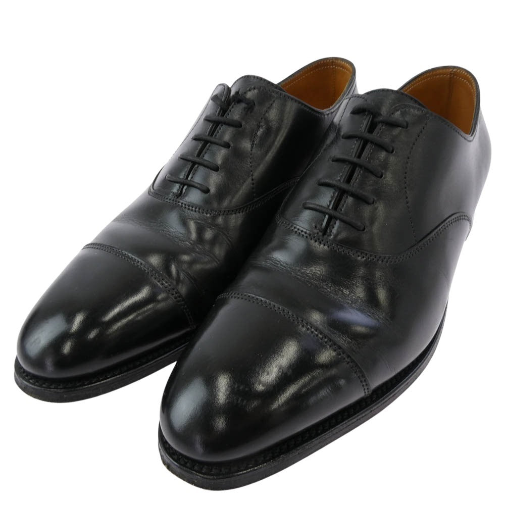 John Lobb ジョンロブ リジェクト品 Rスタンプ CITY2 CITYll E1000 シティ ストレートチップ シューズ ブラック系 6【中古】