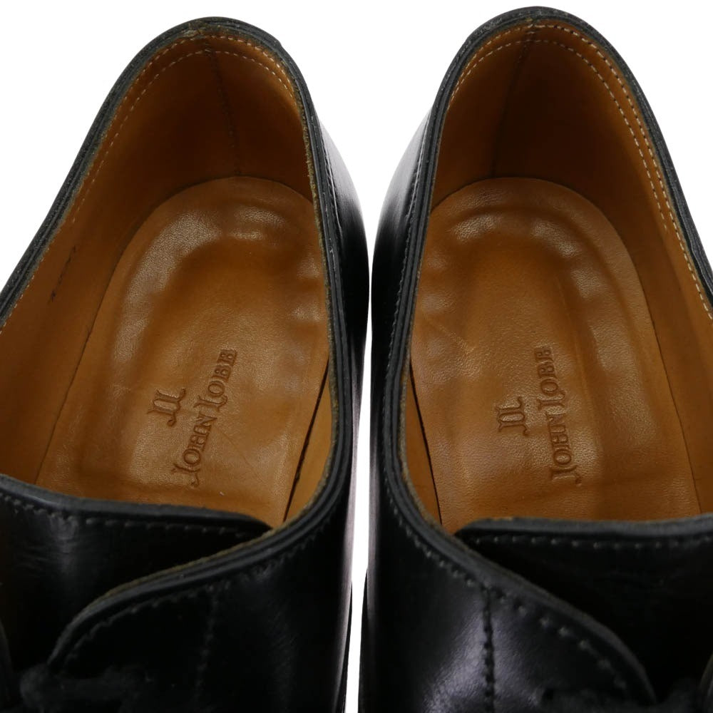 John Lobb ジョンロブ リジェクト品 Rスタンプ CITY2 CITYll E1000 シティ ストレートチップ シューズ ブラック系 6【中古】