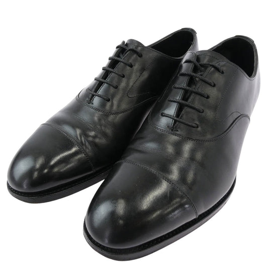 EDWARD GREEN エドワードグリーン 202 英国製 CHELSEA チェルシー ストレートチップ シューズ ブラック系 6.5【中古】
