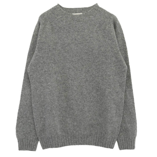 INVERALLAN インバーアラン SHETLAND CREWNECK SWEATER シェットランド クルーネック ニット セーター グレー系 40【美品】【中古】