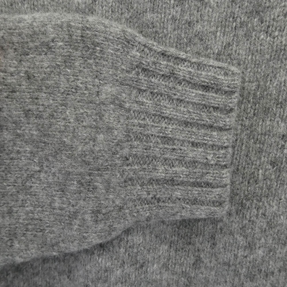 INVERALLAN インバーアラン SHETLAND CREWNECK SWEATER シェットランド クルーネック ニット セーター グレー系 40【美品】【中古】