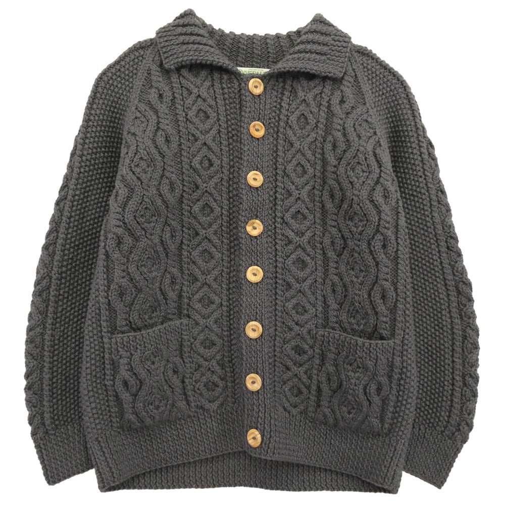 INVERALLAN インバーアラン 3A LUMBER CARDIGAN 緑タグ ランバー カーディガン グレー グレー系【極上美品】【中古】