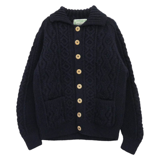 INVERALLAN インバーアラン 3A LUMBER CARDIGAN 緑タグ ランバー カーディガン ネイビー ネイビー系 40【新古品】【未使用】【中古】