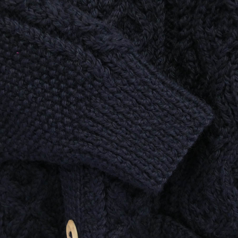 INVERALLAN インバーアラン 3A LUMBER CARDIGAN 緑タグ ランバー カーディガン ネイビー ネイビー系 40【新古品】【未使用】【中古】