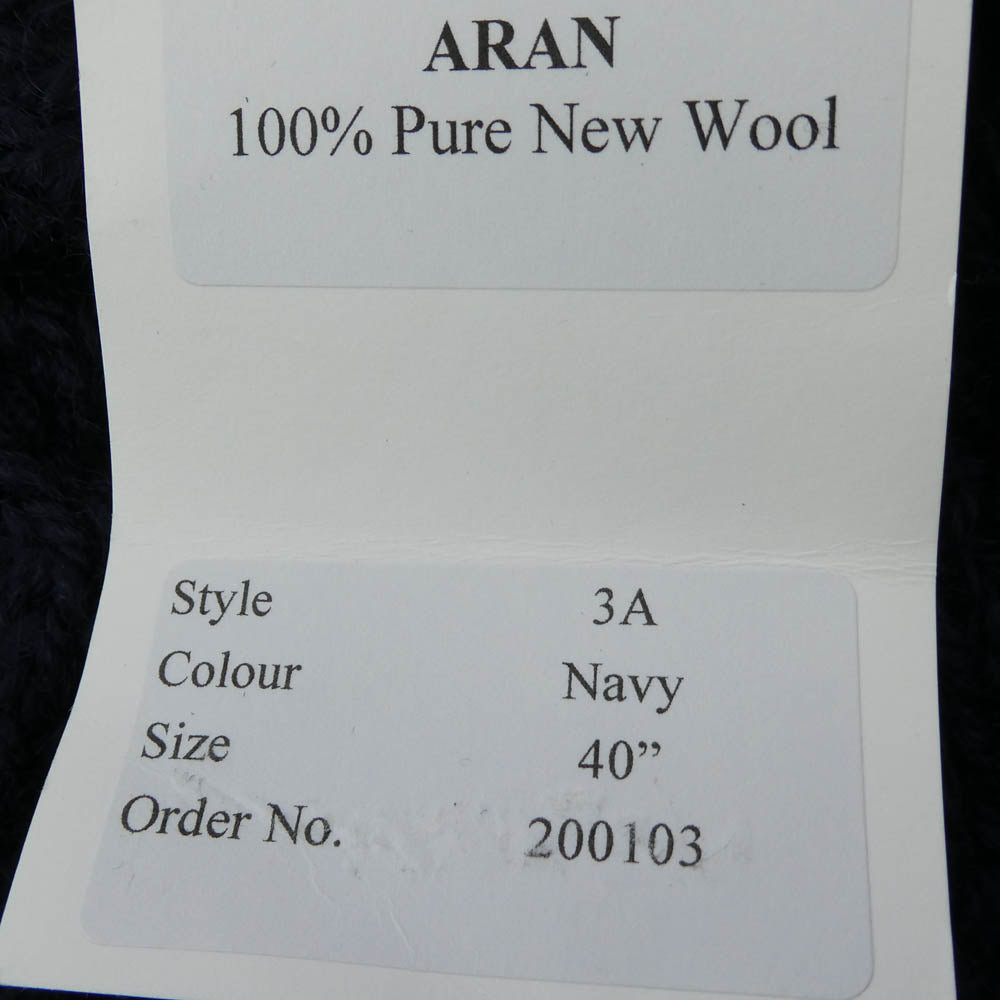 INVERALLAN インバーアラン 3A LUMBER CARDIGAN 緑タグ ランバー カーディガン ネイビー ネイビー系 40【新古品】【未使用】【中古】