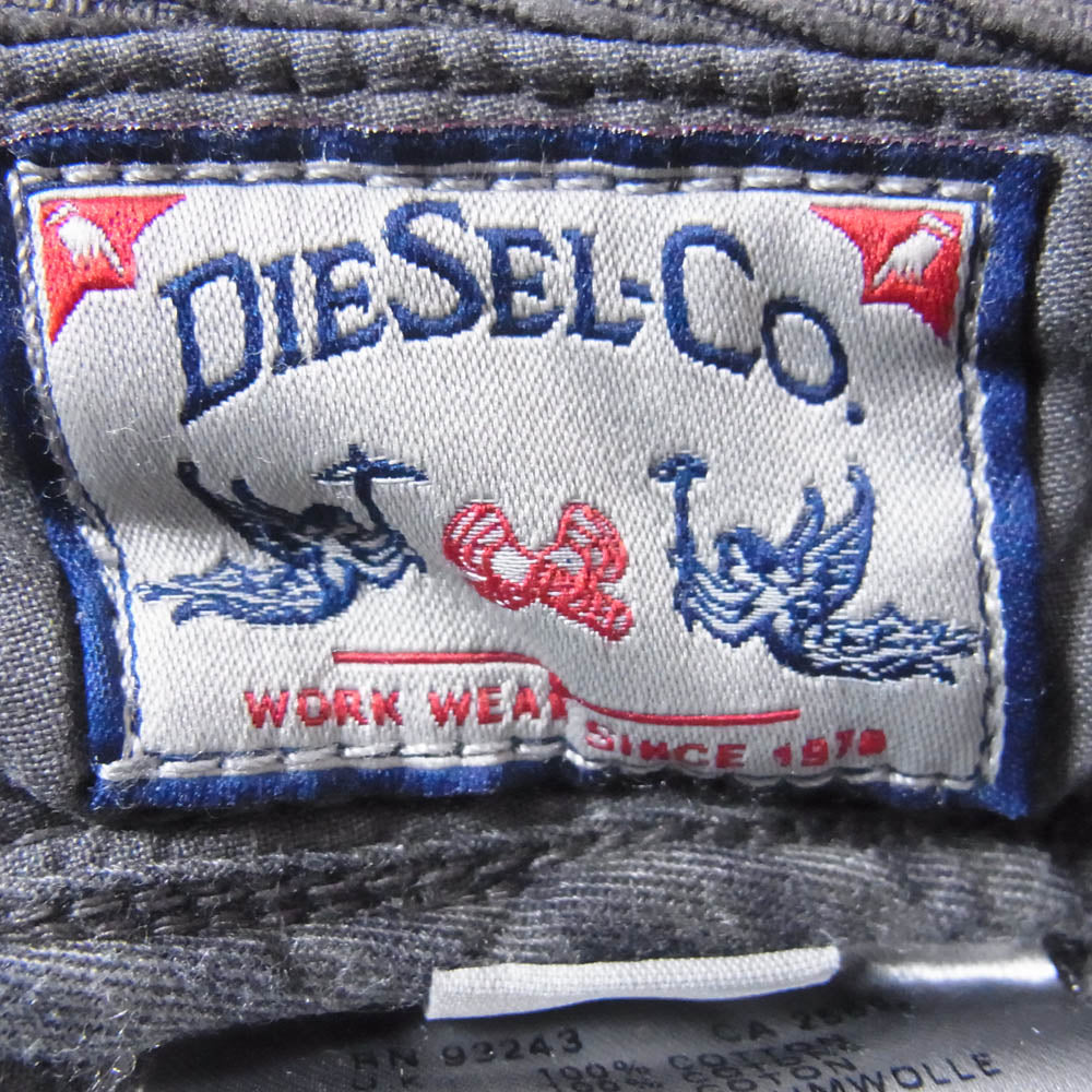 DIESEL ディーゼル レギュラー フィット コーデュロイ パンツ チャコール系 28【中古】