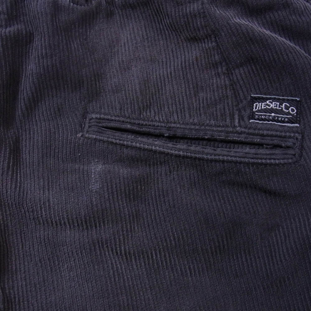 DIESEL ディーゼル レギュラー フィット コーデュロイ パンツ チャコール系 28【中古】