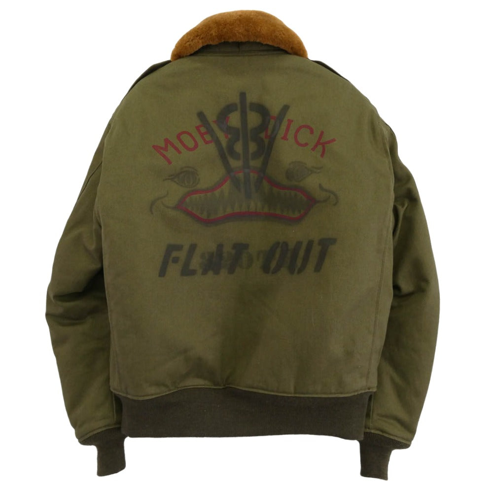 FREEWHEELERS フリーホイーラーズ V8 FLAT OUT"TYPE B-10 CIVILIAN シビリアン B-10 フライトジャケット カーキ系 38【美品】【中古】