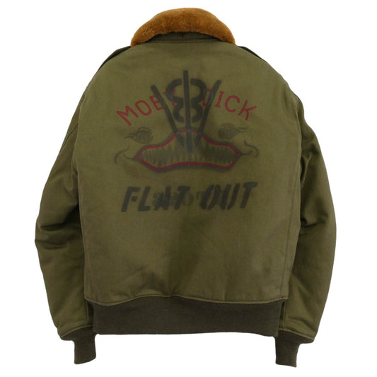 FREEWHEELERS フリーホイーラーズ V8 FLAT OUT"TYPE B-10 CIVILIAN シビリアン B-10 フライトジャケット カーキ系 38【美品】【中古】