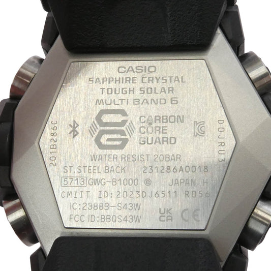 G-SHOCK ジーショック GWG-B1000-1AJF MASTER OF G MUDMASTER FLAGSHIP ソーラー 腕時計 ブラック系【中古】
