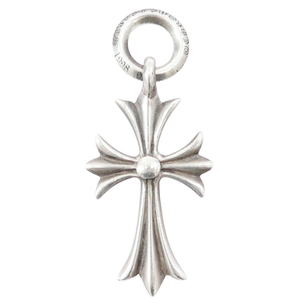 CHROME HEARTS クロムハーツ（原本有） TINY CH CROSS タイニー CHクロス ネックレス ペンダント トップ シルバー系【中古】
