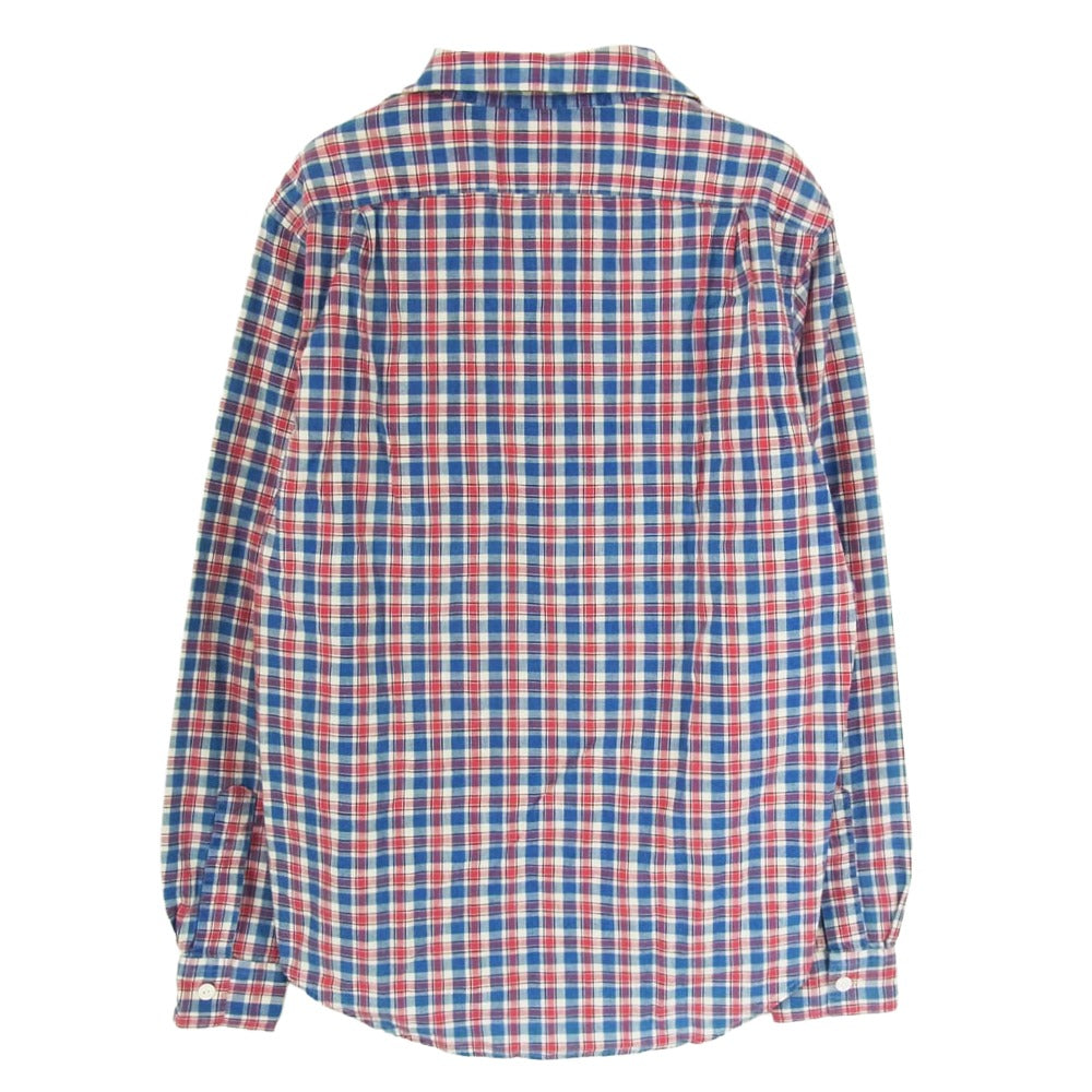RALPH LAUREN ラルフローレン チャック柄 開襟 長袖シャツ マルチカラー系 XS【極上美品】【中古】