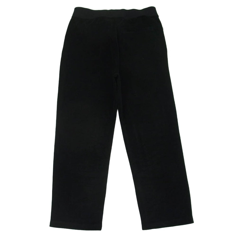 ラストマン 251LM-CT02 VELOUR TRACK PANTS ロゴ刺繍 ベロア トラック パンツ 日本製 ブラック系 S【中古】