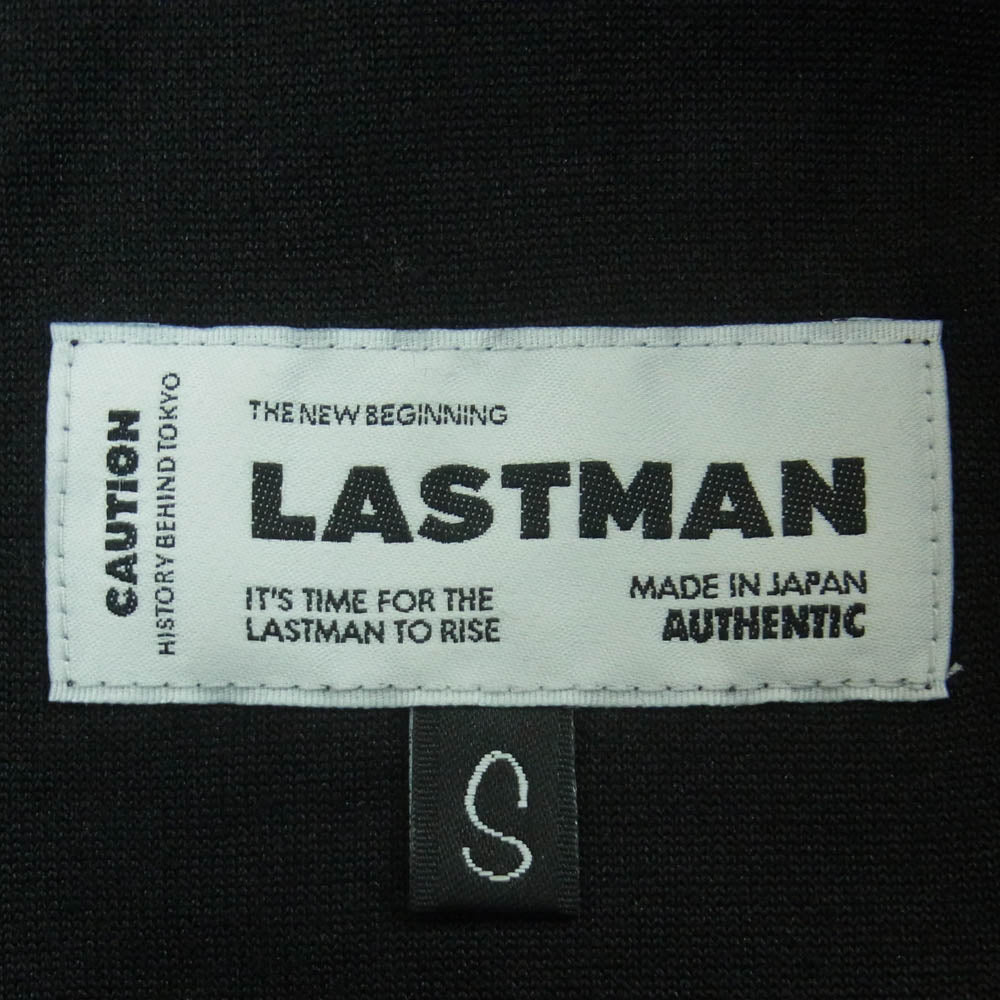 ラストマン 251LM-CT02 VELOUR TRACK PANTS ロゴ刺繍 ベロア トラック パンツ 日本製 ブラック系 S【中古】