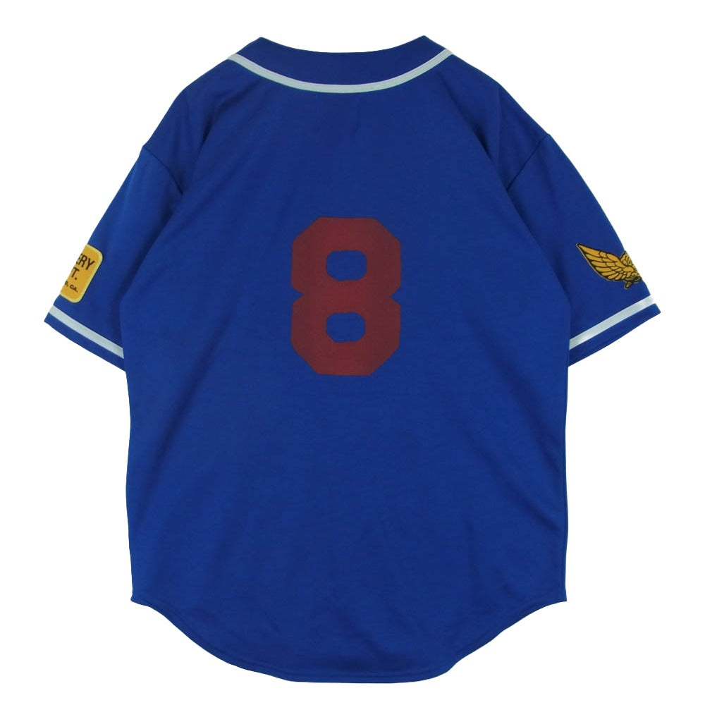 GALLERY DEPT ギャラリーデプト Echo Park Baseball Jersey エコー パーク ロゴワッペン ベースボール シャツ 半袖 ブルー系 M【中古】
